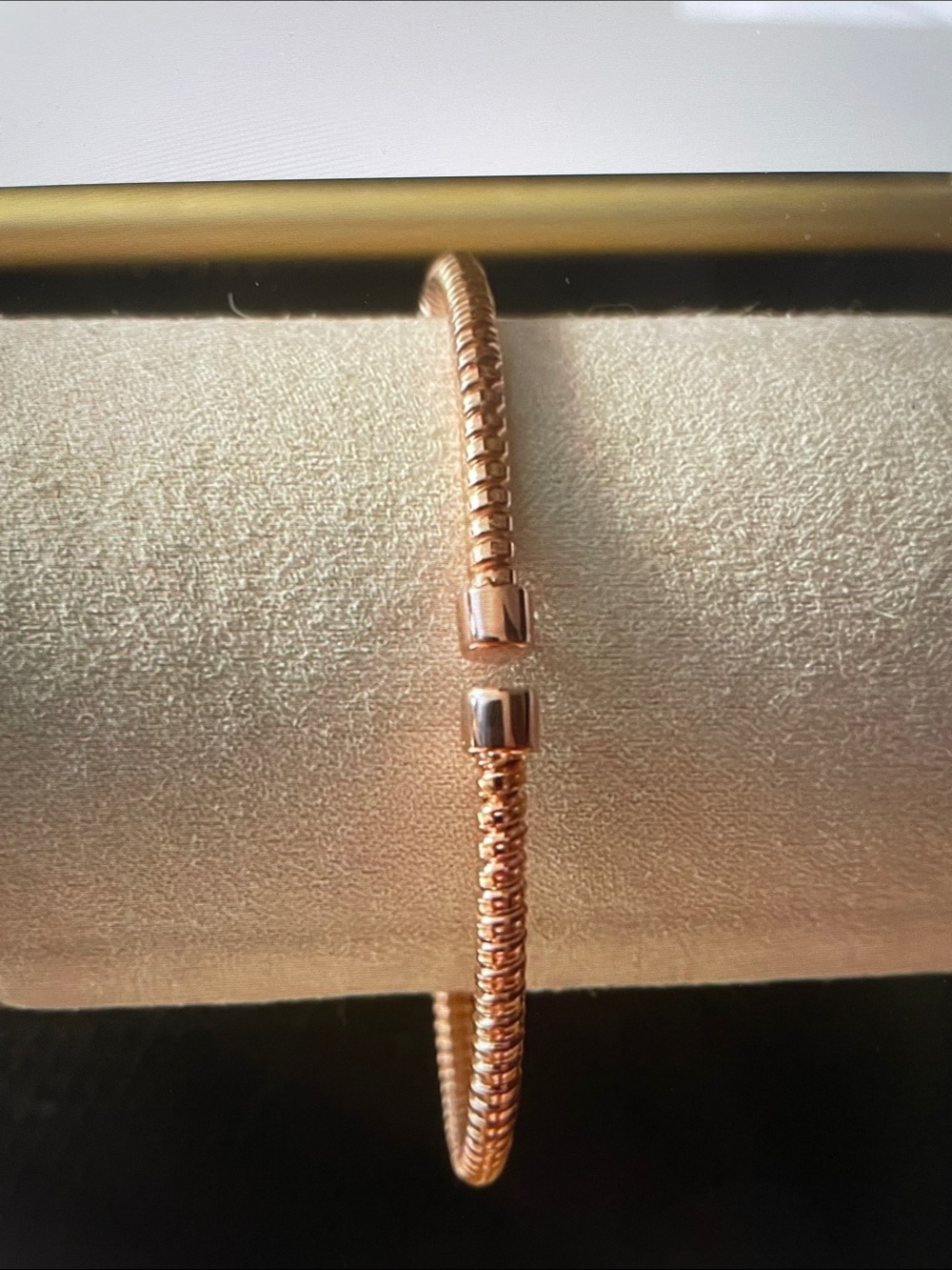 Rose Gold  Sterling Silver Women’s Flexible Bangle